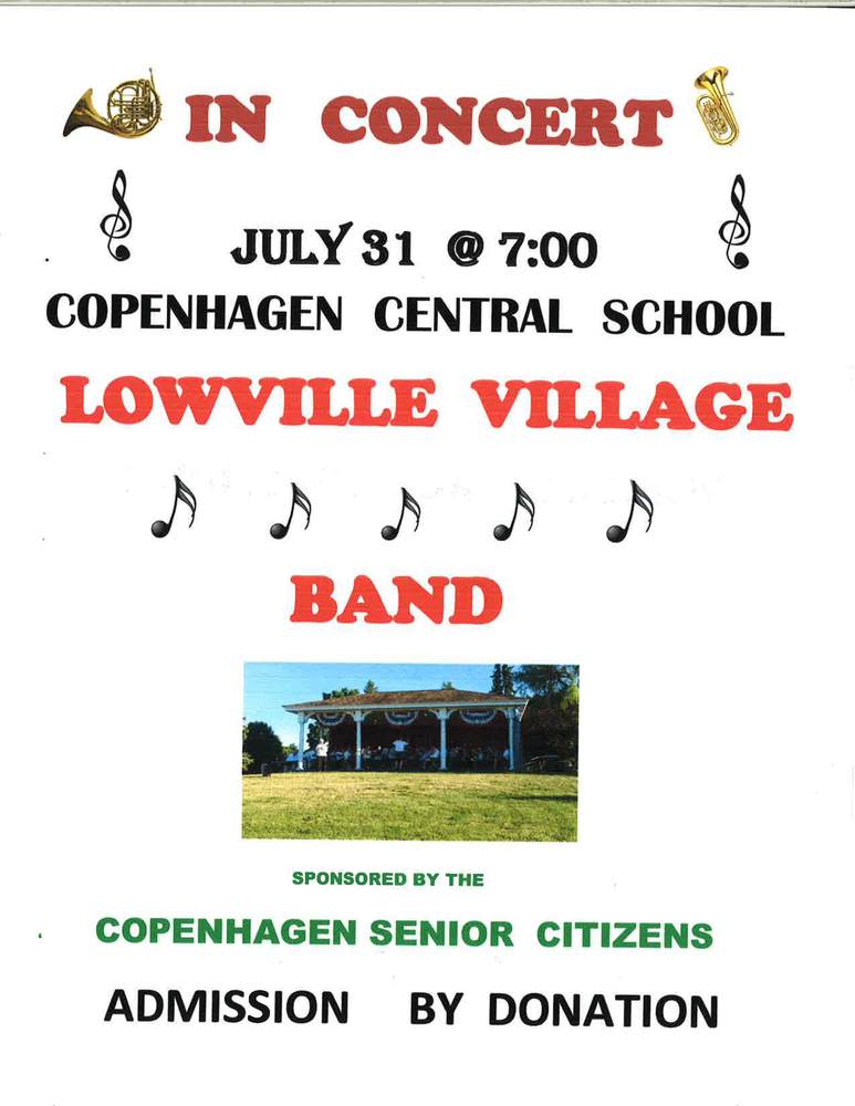 Lowville Village Band Concert @ CCS