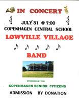 Lowville Village Band Concert @ CCS